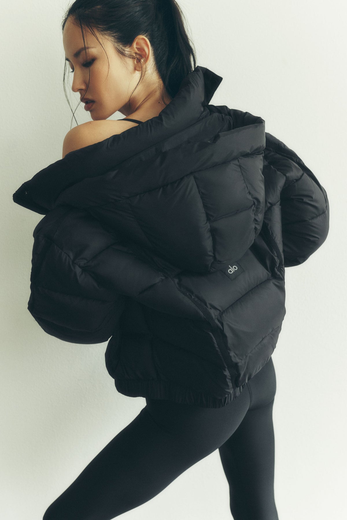 Aspen Love Puffer Jacket - Black
