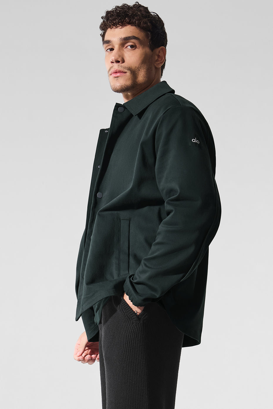 Edition Sueded Jacket - Charcoal Green
