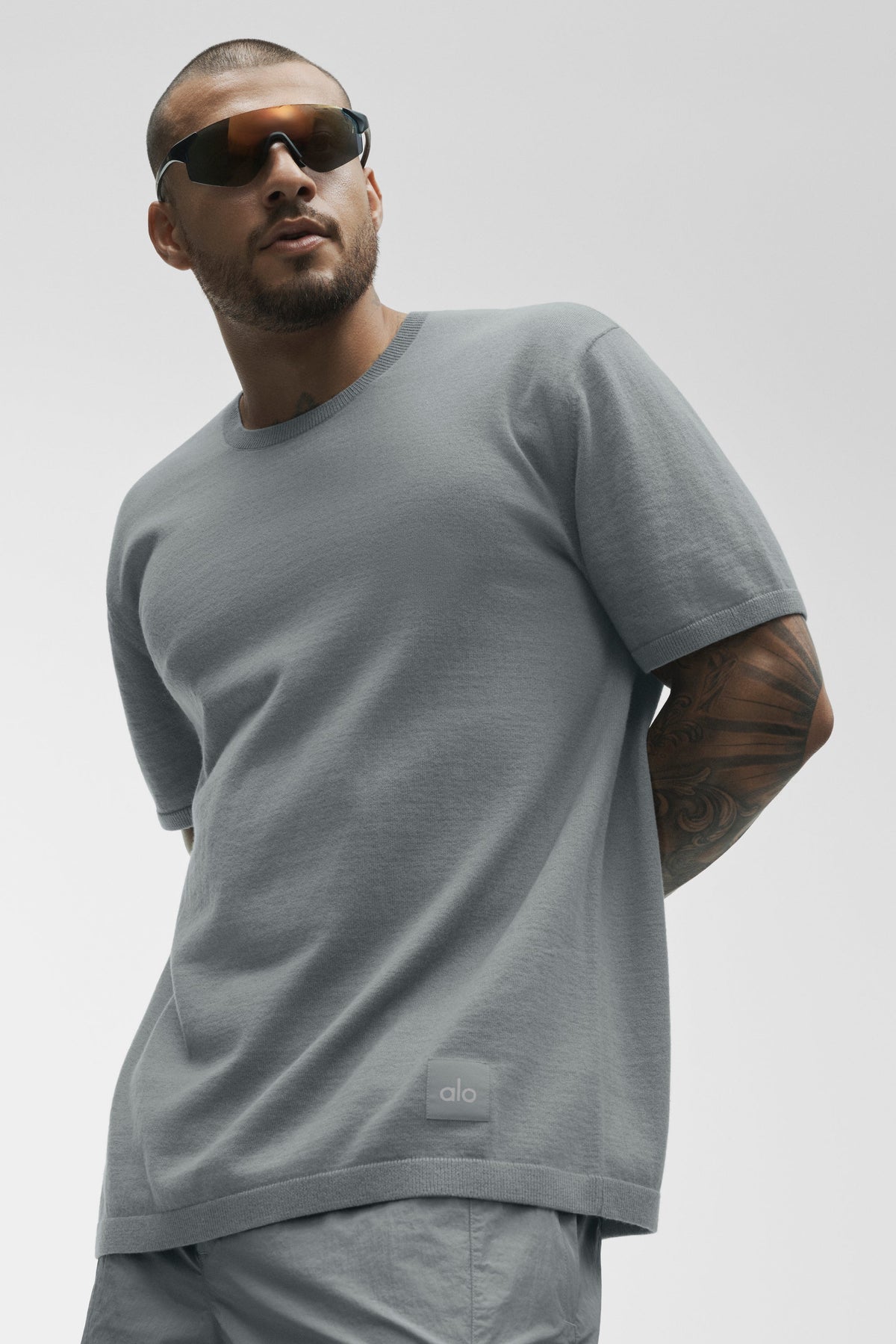 Cashmere Blend Ever Soft Short Sleeve Crew - Monument