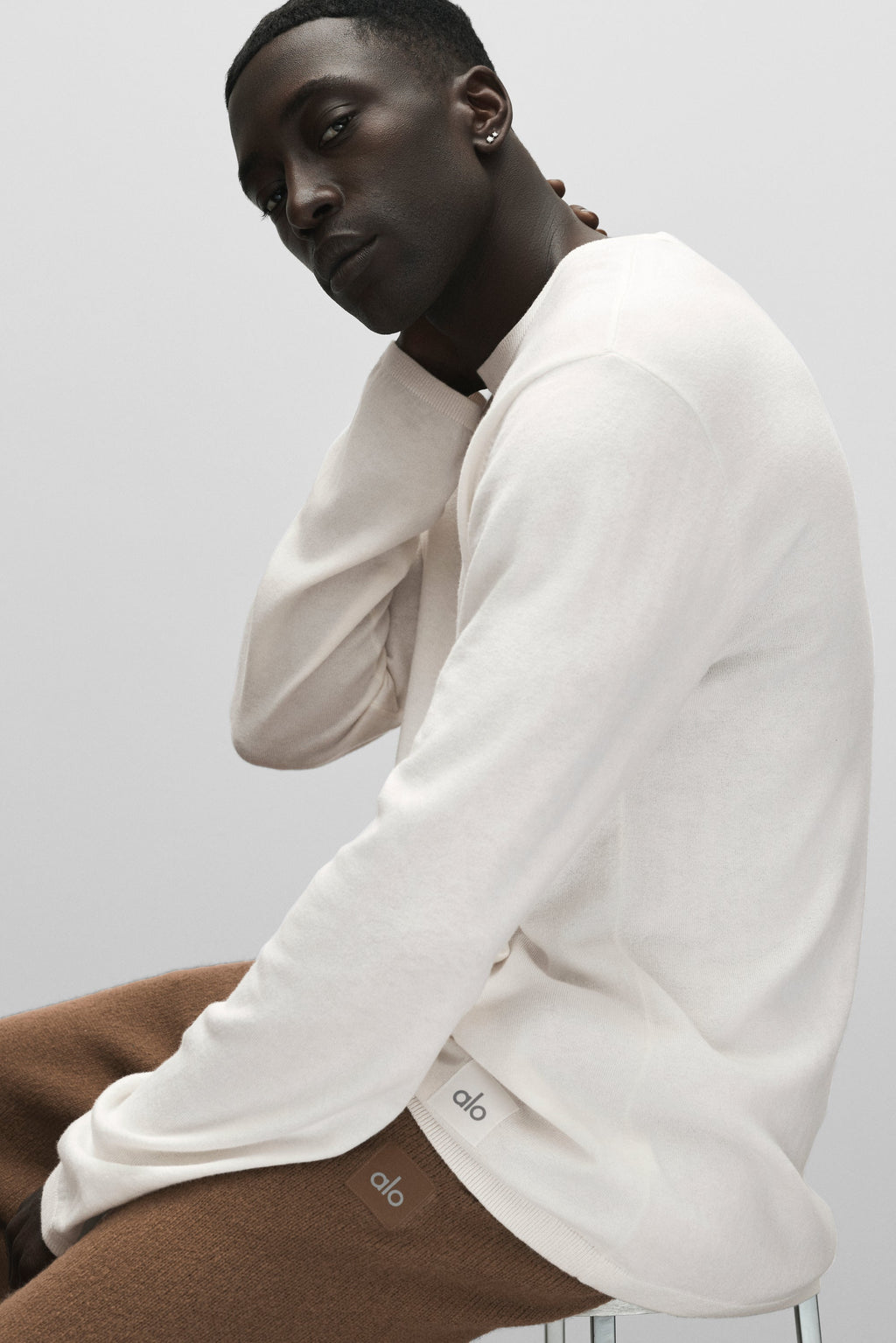 Cashmere Blend Ever Soft Long Sleeve Crew - Ivory