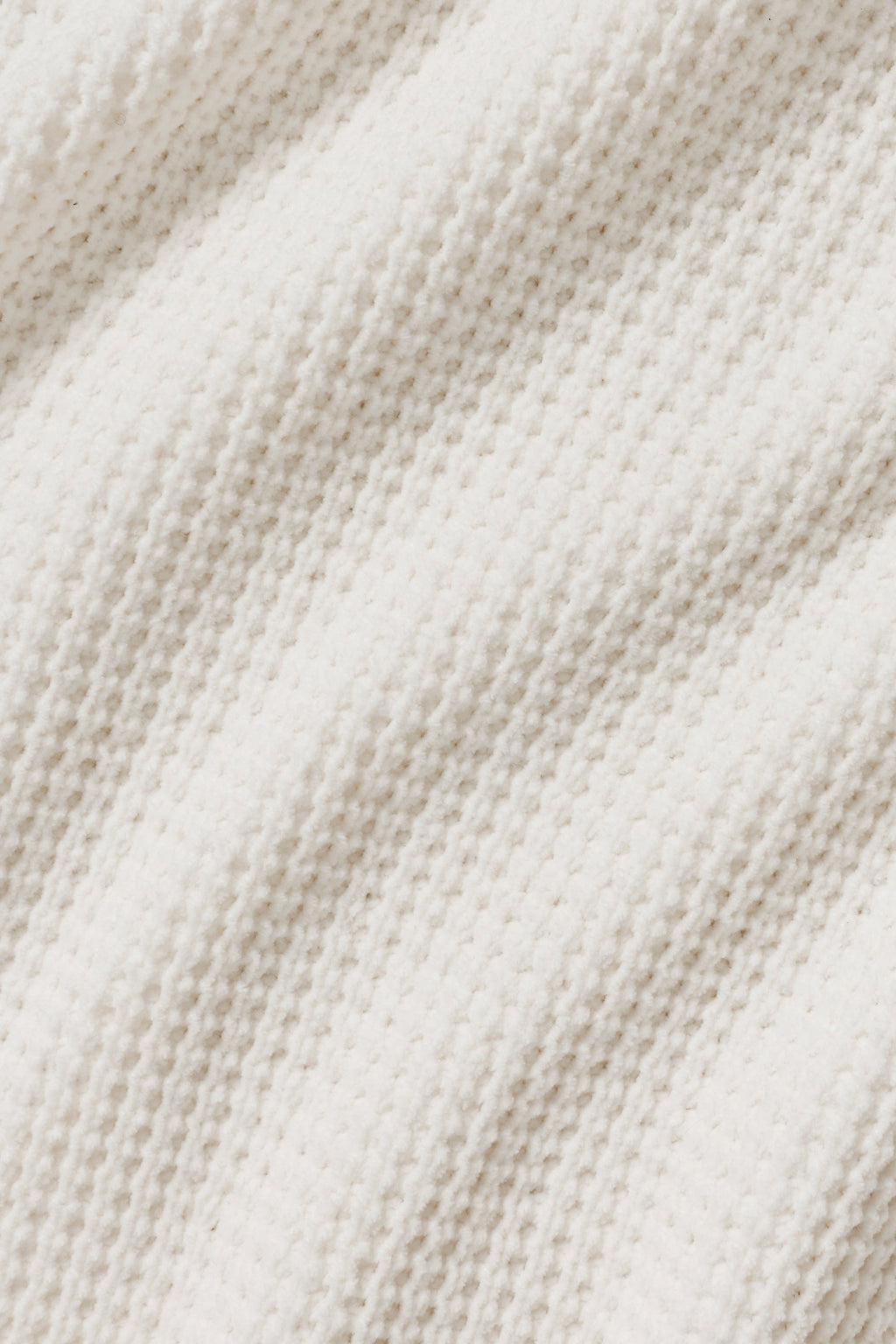 Waffle Chenille Edition Hoodie - Ivory