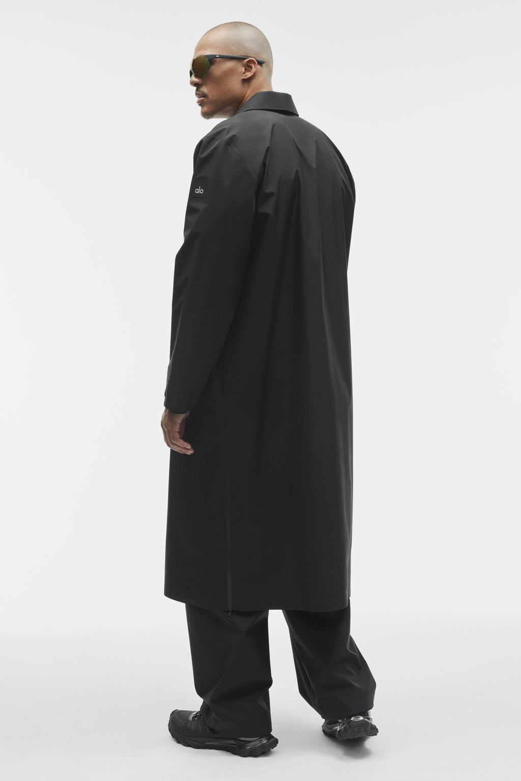 Alpha Shell Long Coat - Black