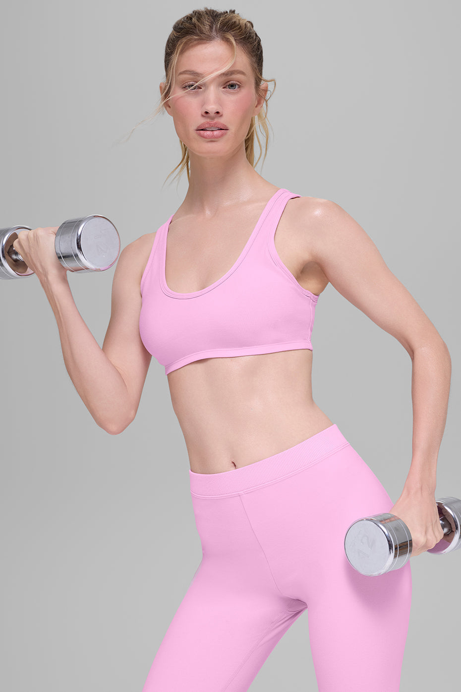 Alosoft Center Stage Bra - Candy Heart Pink