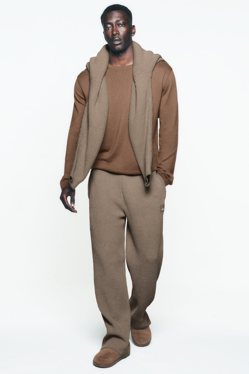 Waffle Chenille Edition Straight Leg Pant - Gravel