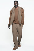 Waffle Chenille Edition Straight Leg Pant - Gravel