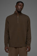 Double Take Long Sleeve 1/4 Zip - Espresso