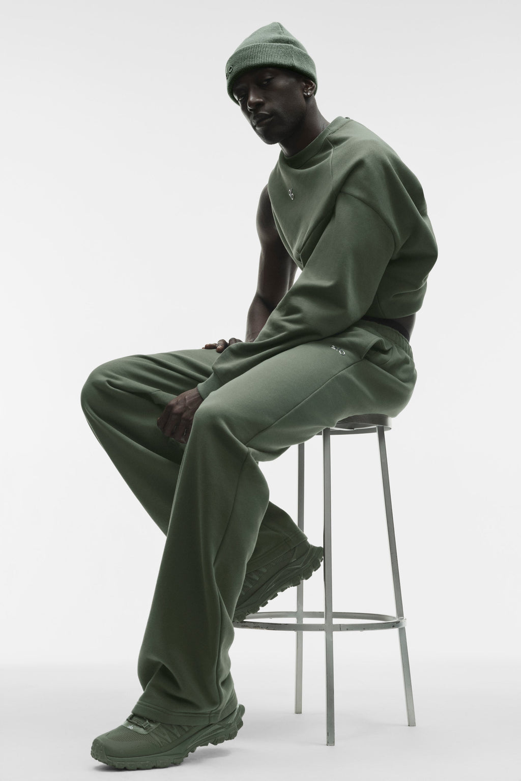 Accolade Straight Leg Sweatpant - Bamboo Green