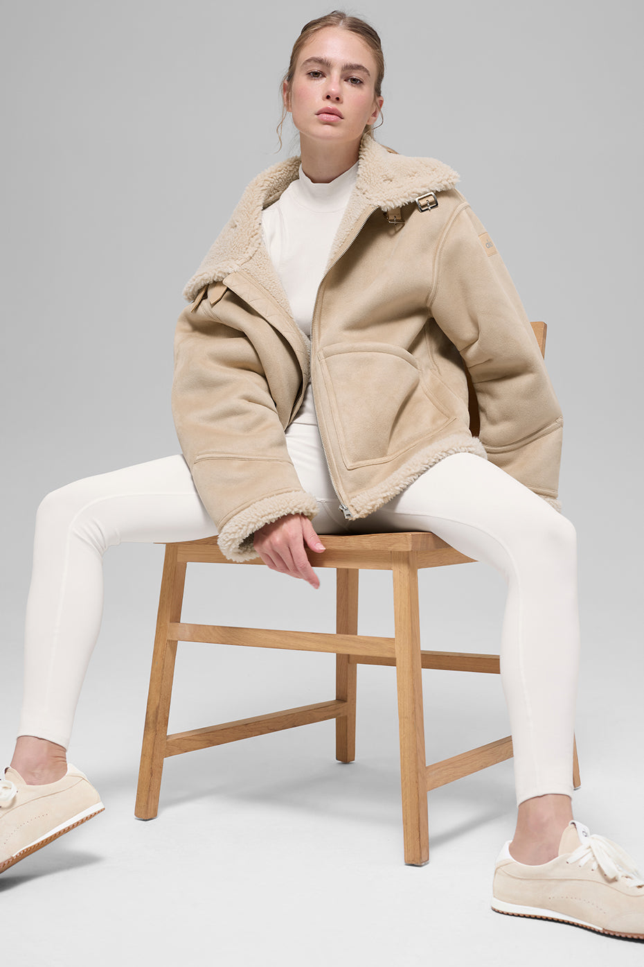 Faux Shearling Grand Jacket - Woodland Tan