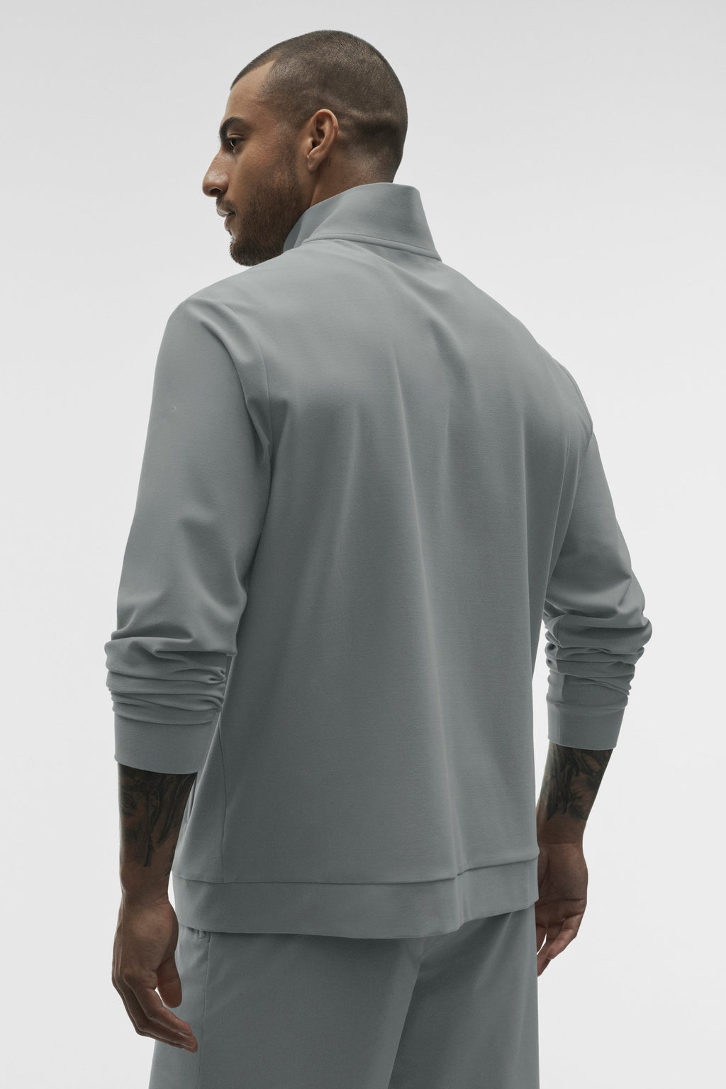 Conquer Max Mock Neck Full Zip - Monument