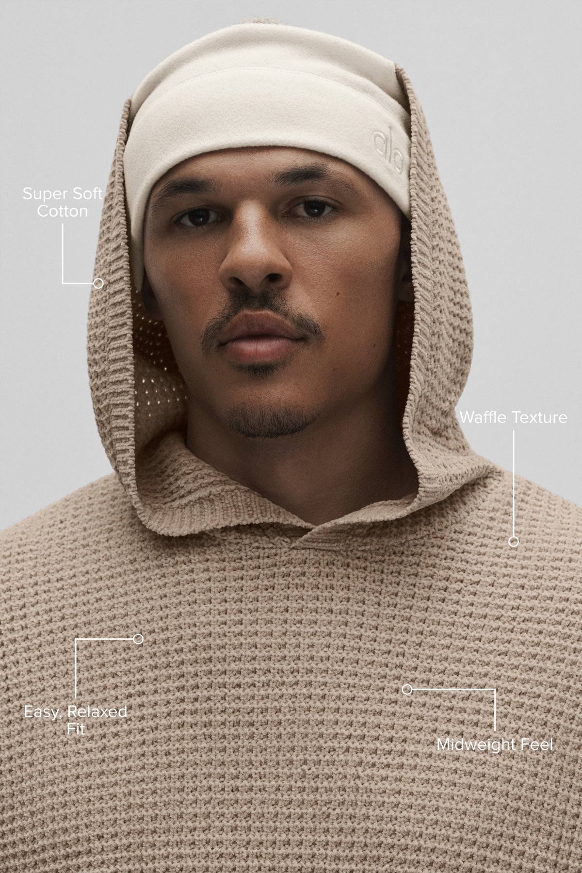 Waffle Chenille Edition Hoodie - Gravel